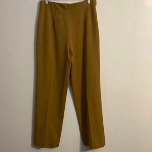 Fabrizio Gianni stretch for High comfort Camel Yellow Gold pants, size 6